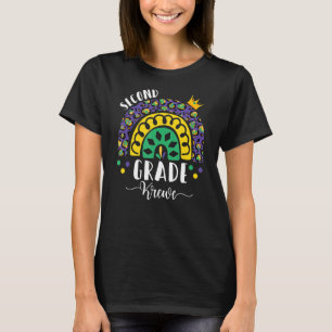 Camiseta Maestra de Mardi Gras Primer Grado de Leopa Arcoir