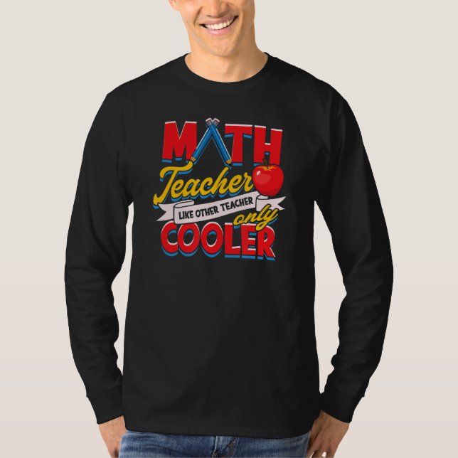 Camiseta Maestra De Matemáticas Como Otro Profesor Sólo Coo (Anverso)