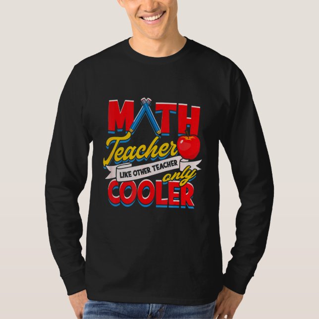 Camiseta Maestra De Matemáticas Como Otro Profesor Sólo Ref (Anverso)