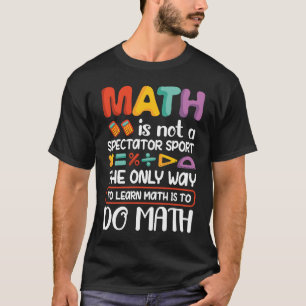 Camiseta Maestra de matemáticas de ángulo agudo que se ven