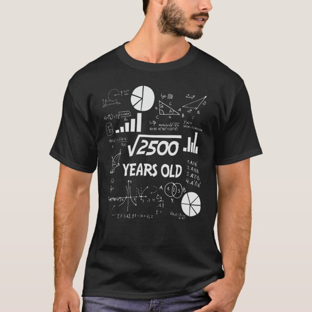 Camiseta Maestra de matemáticas de cumpleaños a los 50 años (Anverso)