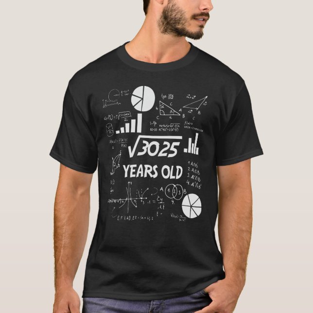Camiseta Maestra de matemáticas de cumpleaños de 55 años re (Anverso)