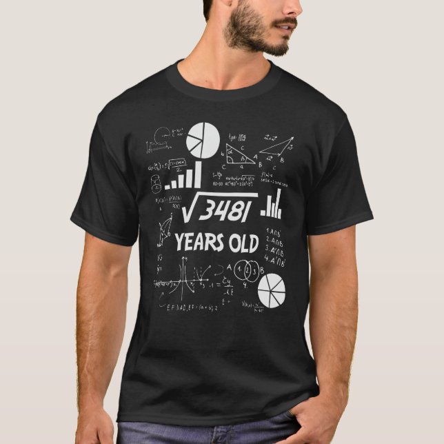 Camiseta Maestra de matemáticas de cumpleaños de 59 años de (Anverso)