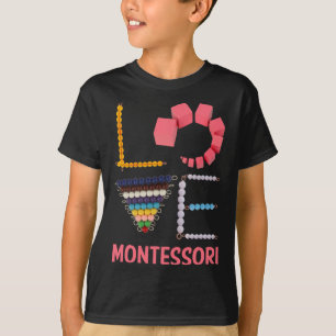 Camiseta Maestra de Matemáticas de la Educación Montessori