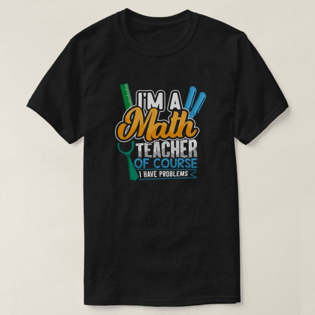 Camiseta Maestra De Matemáticas De Vuelta A La Escuela (Diseño del anverso)