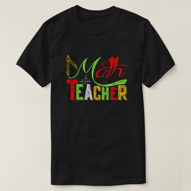 Camiseta Maestra De Matemáticas De Vuelta A La Escuela (Diseño del anverso)
