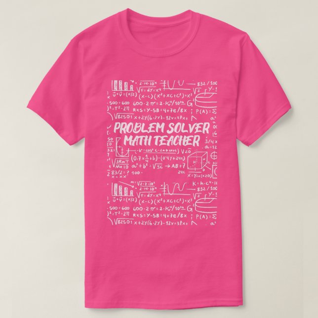 Camiseta Maestra de matemáticas para resolver problemas 67 (Diseño del anverso)