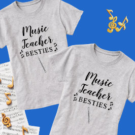 Camiseta Maestra de Música Besties Bassoon Mejor Amigo