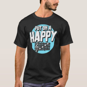 Camiseta Maestra de música cottagecore Pon una cara feliz M