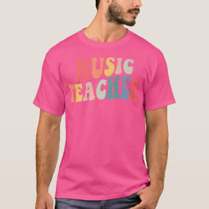 Camiseta Maestra De Música Groovy Pocket Tee De Vuelta A Sc