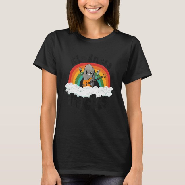 Camiseta Maestra de música hippie arcoiris anti bullying Ki (Anverso)
