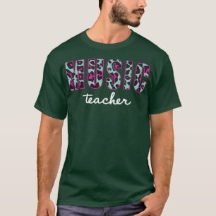 Camiseta Maestra de música leopardo vuelve a los suministro