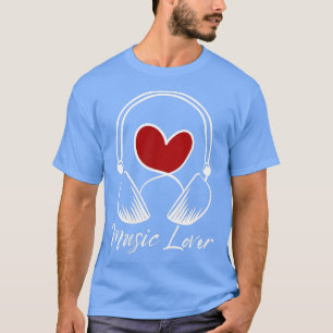 Camiseta Maestra de Música Lover I Auriculares de Música Co