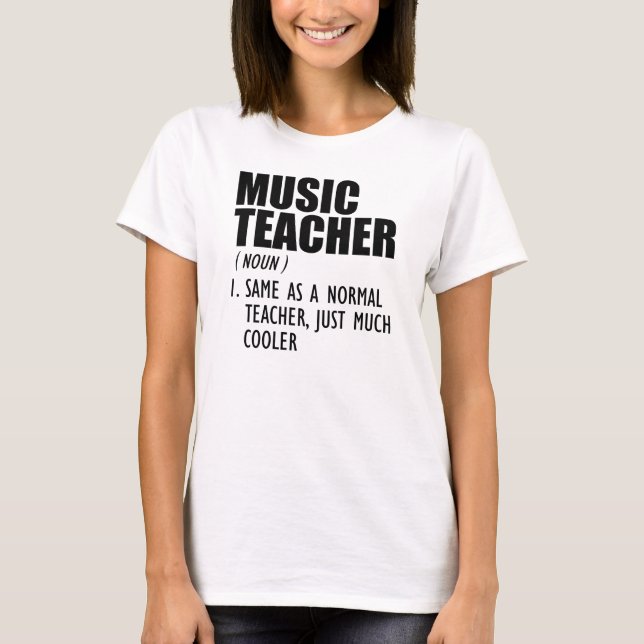 Camiseta Maestra de Música - Mucho más genial (Anverso)