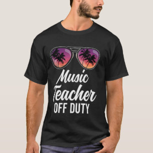 Camiseta Maestra De Música Off Duty Sungafas Beach Sunset S