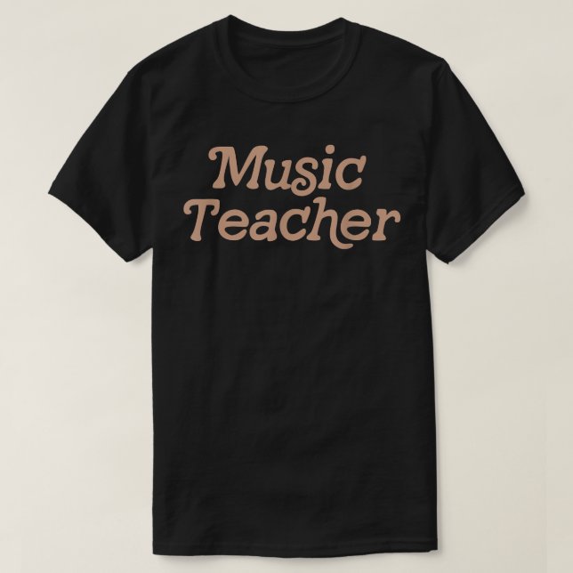Camiseta Maestra De Música Retro A La Escuela (Diseño del anverso)