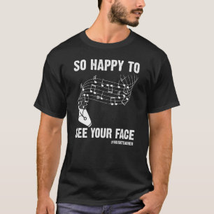Camiseta Maestra De Música Tan Feliz De Volver A Ver Tu Car