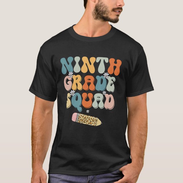 Camiseta Maestra De Noveno Grado Squad De Vuelta A La Escue (Anverso)