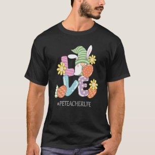Camiseta Maestra de PE Cute Pascua Gnome Primavera Gnomie