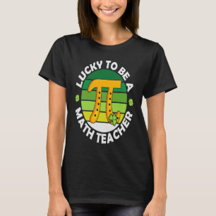 Camiseta Maestra De Pi Math Shamrock Lucky St Patricks Day 