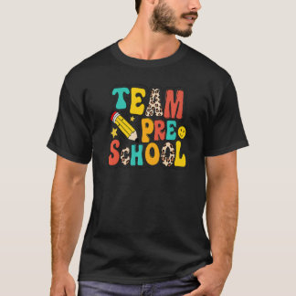 Camiseta Maestra de preescolar del equipo de leopardo prime