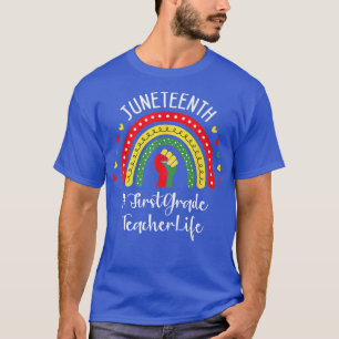 Camiseta Maestra de primer grado en junio celebrando el F n