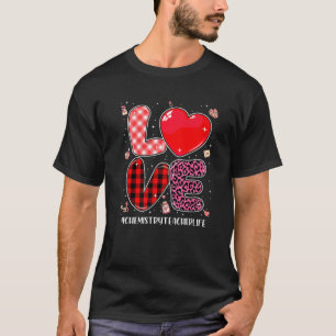 Camiseta Maestra de Química Amor Leopard Buffalo Plaid Vale