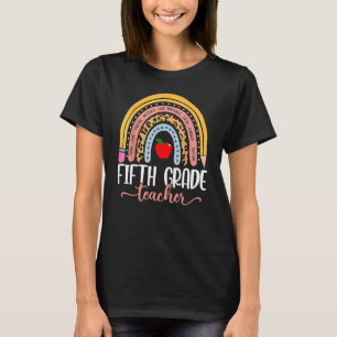 Camiseta Maestra De Quinto Grado Enseña Amor Inspira Primer