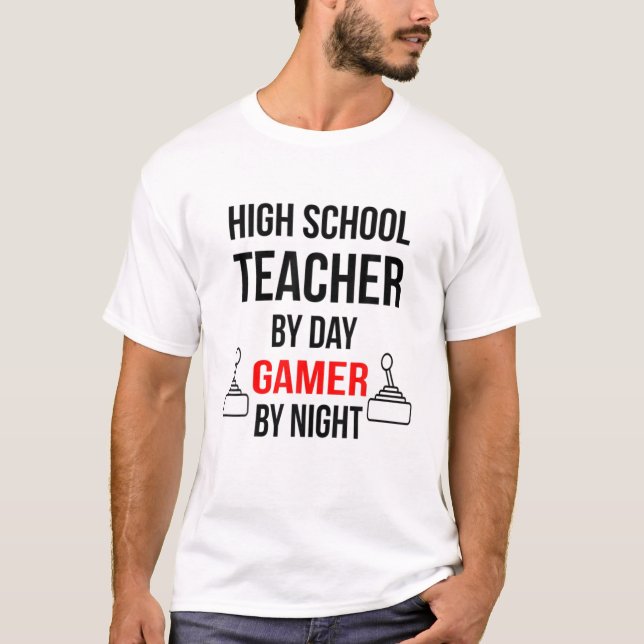 Camiseta Maestra De Secundaria Por Día, Jugador Por Novedad (Anverso)