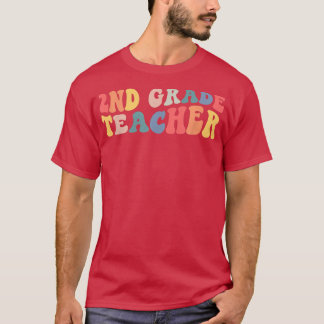 Camiseta Maestra de segundo grado de Retro Grado Gracioso