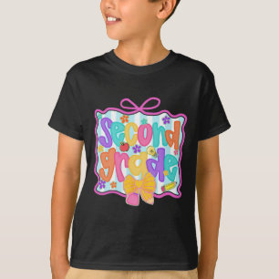 Camiseta Maestra de Segundo Grado Estudiante Coqueta Lápiz