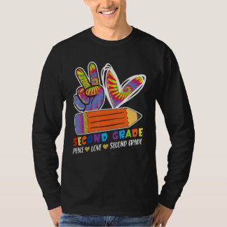 Camiseta Maestra de Segundo Grado Estudiante Paz Amor De vu
