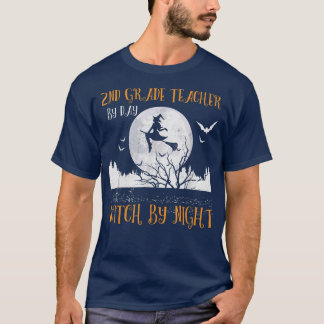Camiseta Maestra De Segundo Grado Por Bruja De Día Por Saló