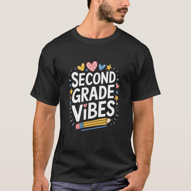 Camiseta Maestra de segundo grado y enseñanza escolar, Segu (Anverso)