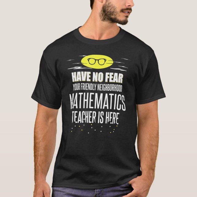 Camiseta Maestra de Super Matemáticas No Tiene Miedo (Anverso)