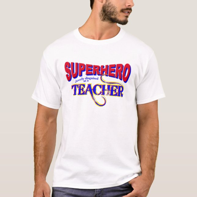 Camiseta Maestra de superhéroes (Anverso)