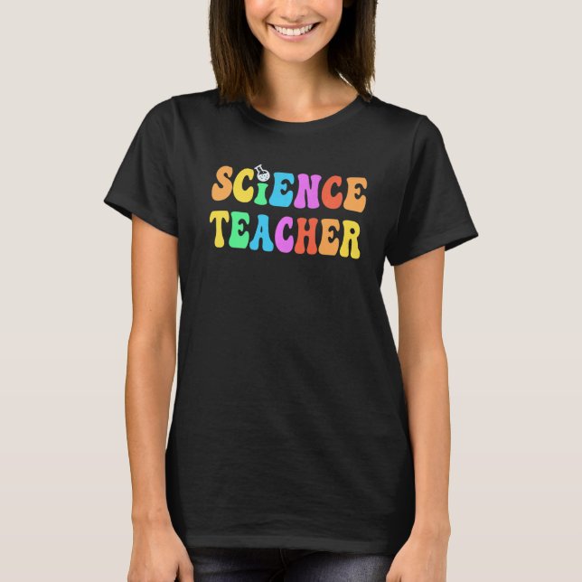 Camiseta Maestra de Tecnología Groovy SCIENCE (Anverso)