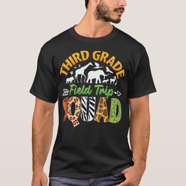 Camiseta Maestra de tercer curso de viaje en campo de zooló (Anverso)