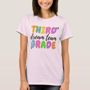 Camiseta Maestra De Tercer Grado, De Vuelta A La Escuela, E