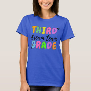 Camiseta Maestra De Tercer Grado, De Vuelta A La Escuela, E
