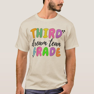 Camiseta Maestra De Tercer Grado, De Vuelta A La Escuela, E