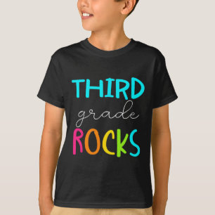 Camiseta Maestra de tercer grado del equipo de rock de grad