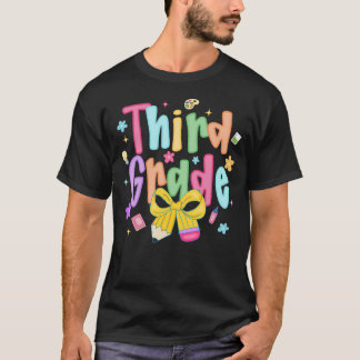 Camiseta Maestra de Tercer Grado Elegante Tercer Grado De v