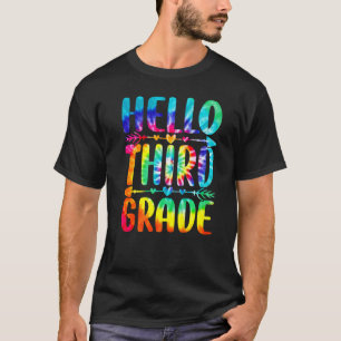 Camiseta Maestra De Tye Dye Hola A Tercer Grado