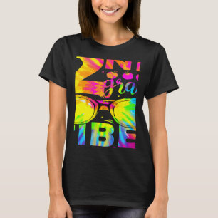 Camiseta Maestra de Vibes de 2º Grado de Tie Dye Primer Día