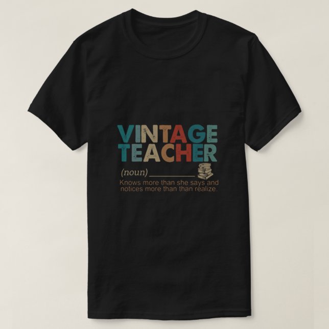 Camiseta Maestra de Vintage (Diseño del anverso)