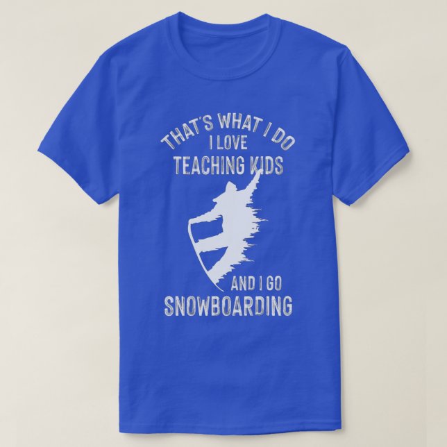 Camiseta Maestra de Wintersports Tutor Snowboarding (1) (Diseño del anverso)
