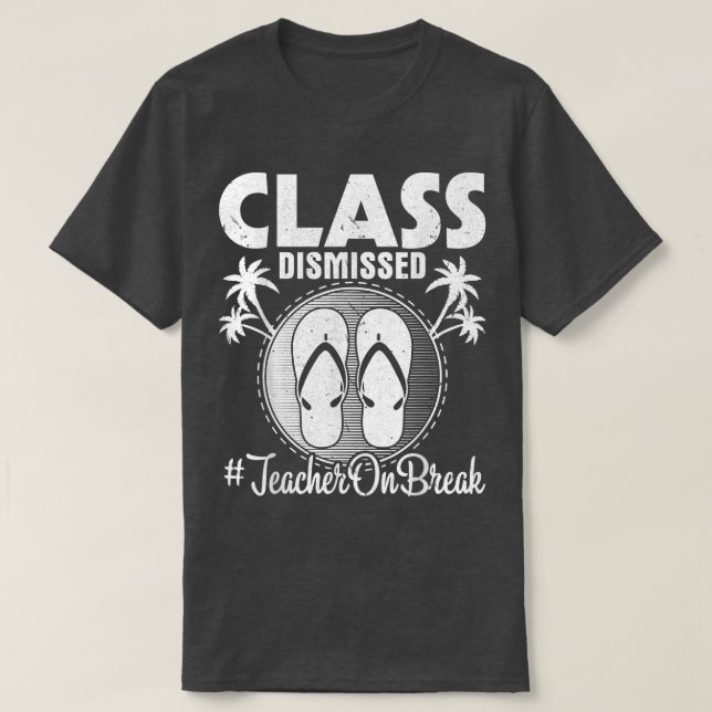 Camiseta Maestra Despedida De Clase En Vacaciones De Verano (Diseño del anverso)