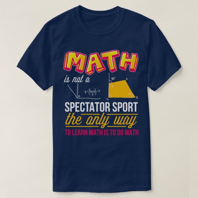 Camiseta Maestra divertida aprende matemáticas para mujeres (Diseño del anverso)