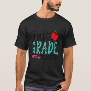 Camiseta Maestra Divertida de Primer Grado Regreso a la Esc